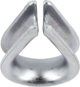Produktbild: Hevi Kausche 12 mm, Metall verzinkt, DIN 6899-B für Stahlseil, 2 St.