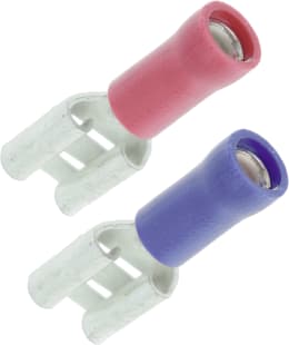 Produktbild: Hevi Flachsteckhülsen-Sortiment 0,25 – 1,0 mm², 1,0 – 2,5 mm², 10 St. teilisoliert