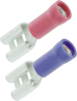 Produktbild: Hevi Flachsteckhülsen-Sortiment 0,25 – 1,0 mm², 1,0 – 2,5 mm², 10 St. teilisoliert