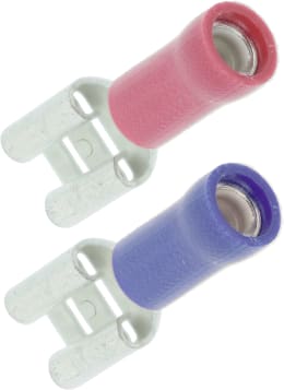 Produktbild: Hevi Flachsteckhülsen-Sortiment 0,25 – 1,0 mm², 1,0 – 2,5 mm², 10 St. teilisoliert