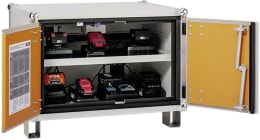 Produktbild: Cemo Akku-Ladeschrank Basic 8/5 230 V, mit Füßen, 2 Ebenen, Kapazität 3 kWh, mit lockEX 2.0, 12109