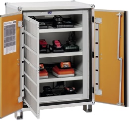 Produktbild: Cemo Akku-Ladeschrank Basic 8/10 230 V, mit Füßen, 4 Ebenen, Kapazität 6 kWh, mit lockEX 2.0, 12114