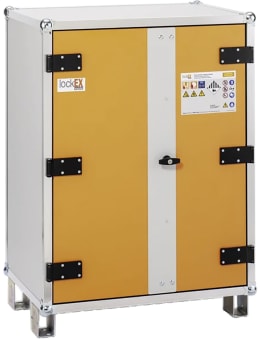 Produktbild: Cemo Akku-Ladeschrank Basic 8/10 400 V, mit Füßen, 4 Ebenen, Kapazität 6 kWh, mit lockEX 2.0, 12115