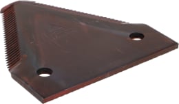 Produktbild: Fendt Messerklinge gezahnt, 82 x 76 x 3 mm für Mähmesser Mähdrescher Fendt, Massey Ferguson