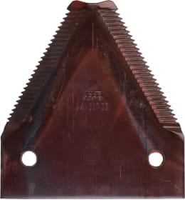 Produktbild: Fendt Messerklinge gezahnt, 82 x 76 x 3 mm für Mähmesser Mähdrescher Fendt, Massey Ferguson