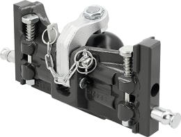 Produktbild: scharmüller Kugeleinsatz K80® 311/22/30 mm, absteckbar, Fendt grau, für Traktor