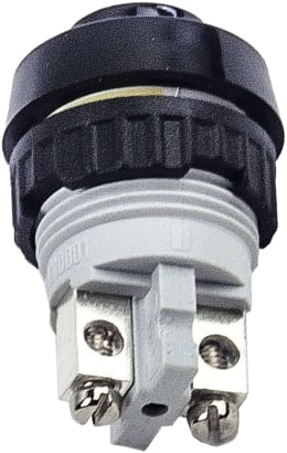 Produktbild: Herth + Buss Druckknopfschalter ohne Symbol, 2 x Schraubanschluss M 5, 12 V 1,4 A, 24 V 0,7 A