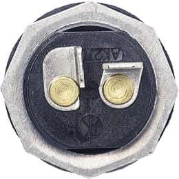 Produktbild: Herth + Buss Druckknopfschalter schwarz, 2 x Flachsteckanschluss 6,3 mm, 12 V 10 A, 24 V 2,5 A