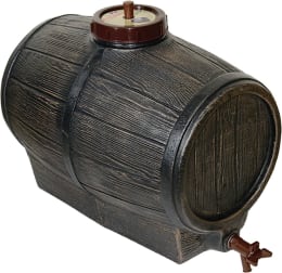 Produktbild: roto® Getränkefass Barik 50 l, aus lebensmittelechtem PE in Holzoptik, 2100062650
