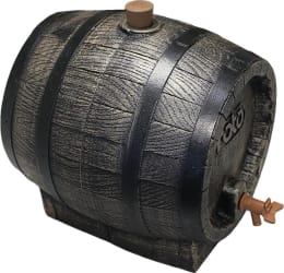 Produktbild: roto® Getränkefass Barik 10 l, aus lebensmittelechtem PE in Holzoptik, 2100068480