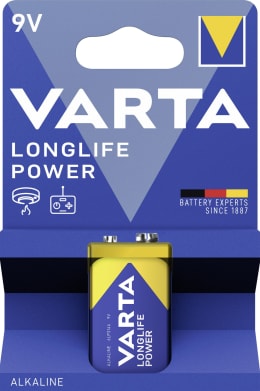 Produktbild: VARTA Batterie Alkaline Longlife Power Blockbatterie, 6LP3146 9 V/600 mAh, 1 St. Blister