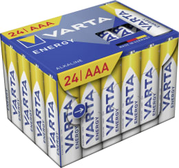 Produktbild: VARTA Batterie Alkaline Energy AAA, Micro, LR03 1,5 V/1.200 mAh, 24 St. Karton