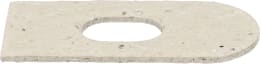 Produktbild: Rabe Pappscheibe eckig 65 x 30 x 2 mm