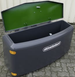 Produktbild: Düvelsdorf Transportbox 160 l mit grünem Deckel für Front- und Heckgewichte aus Stahlbeton