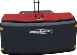 Produktbild: Düvelsdorf Front- und Heckgewicht aus Stahlbeton mit Transportbox und rotem Deckel