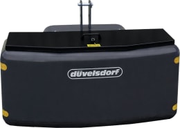 Produktbild: Düvelsdorf Front- und Heckgewicht aus Stahlbeton mit Transportbox 160 l und schwarzem Deckel