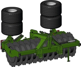 Produktbild: Düvelsdorf Silowalze 3,00 m mit Seitenverschub, Ausleger links/rechts, 3 DW-Anschlüsse³, 2.770 kg, 2912330