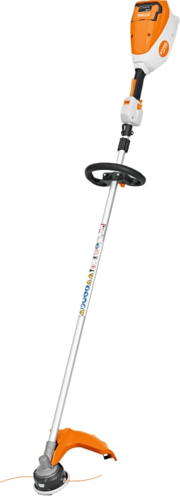 Produktbild: STIHL Akku-Motorsense FSA 80 R in Orange-Weiß mit Tragegriff und Schneidkopf