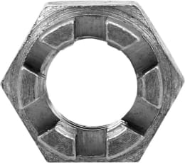 Produktbild: Kronenmutter Stahl blank, DIN 937