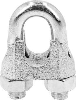 Produktbild: Hevi Seilklemme 16 mm/5/8, Metall verzinkt, DIN 741 für Stahlseil, 2 St.