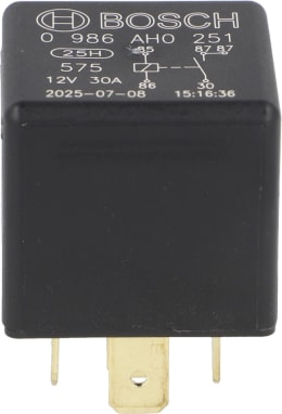 Produktbild: Bosch Relais 12 V, Doppelschließer, 5-polig, Flachsteckanschluss