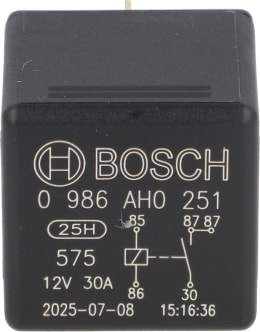 Produktbild: Bosch Relais 12 V, Doppelschließer, 5-polig, Flachsteckanschluss