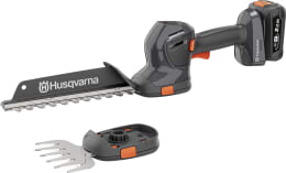 Produktbild: Husqvarna Akku-Grasschere Aspire S20-P4A mit Heckenscheren- und Grasscheraufsatz sowie Akku