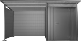 Produktbild: biohort® Rückwand quarzgrau, metallic, für Seitendach Gerätehaus AvantGarde, 19097