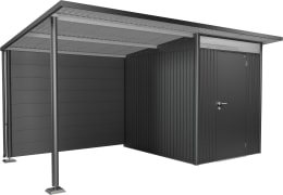Produktbild: biohort® Rückwand dunkelgrau, metallic, für Seitendach Gerätehaus AvantGarde, 17097