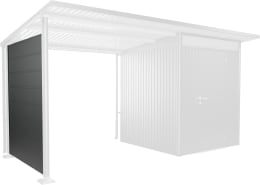 Produktbild: biohort Seitenwand dunkelgrau-metallic für Seitendach Gerätehaus AvantGarde