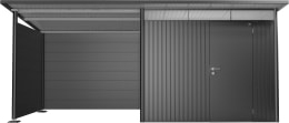 Produktbild: biohort Seitenwand dunkelgrau-metallic für Seitendach Gerätehaus AvantGarde