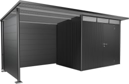 Produktbild: biohort Seitenwand dunkelgrau-metallic für Seitendach Gerätehaus AvantGarde