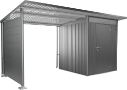 Produktbild: biohort Seitenwand quarzgrau-metallic für Seitendach Gerätehaus AvantGarde