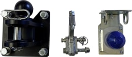 Produktbild: Düvelsdorf Anbausatz mit Zugöse und Kugelkupplung K80 für Euroadapter für Dreipunktanbau Kat. 2/Kat. 3