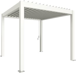 Produktbild: biohort® Pergola weiß, Lamellendach weiß
