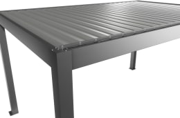 Produktbild: biohort® Pergola quarzgrau-metallic, Lamellendach silber-metallic