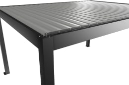 Produktbild: biohort® Pergola dunkelgrau-metallic, Lamellendach silber-metallic