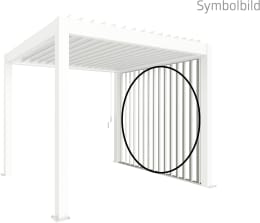 Produktbild: biohort® Lamellenseitenwand für Pergola, weiß, 350 cm, B419305