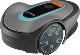 Produktbild: GARDENA Mähroboter SILENO minimo in Grau mit türkisfarbenen Akzenten für Rasenflächen bis 250 m²