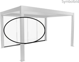 Produktbild: biohort® Glasschiebewand für biohort® Pergola, quarzgrau-metallic, 400 cm, B489406