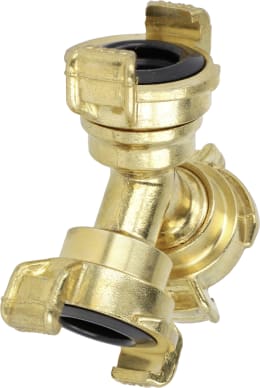 Produktbild: Geka® plus Y-Verbinder Messing, für Schnellkupplung, Schläuche von 3/8 bis 1 1/2