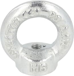 Produktbild: Ringmutter DIN 582, Stahl (C15 E), verzinkt, blau passiviert (A2K)
