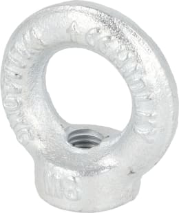 Produktbild: Ringmutter DIN 582, Stahl (C15 E), verzinkt, blau passiviert (A2K)