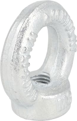 Produktbild: Ringmutter DIN 582, Stahl (C15 E), verzinkt, blau passiviert (A2K)
