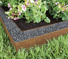 Lifestyle: bellissa Rasenkante Corten Cortenstahl Beeteinfassung Metallkante