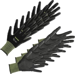 Produktbild: Keron Handschuhe Premium 6 Paar, Nylon-Feinstrick, nitrilschaumbeschichtet