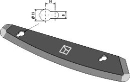 Technische Zeichnung: Industriehof® Messer 303 x 58 x 6 mm, für Mischwagen Storti