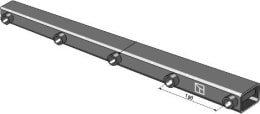 Produktbild: Industriehof® Zinkenträgerrohr 80 x 60 mm für Frontladerzinken