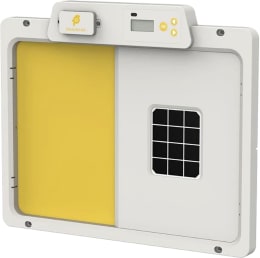 Produktbild: Hühnerklappe All-in-one 54 x 45 cm mit Solarmodul für Geflügel, von Chick'A®