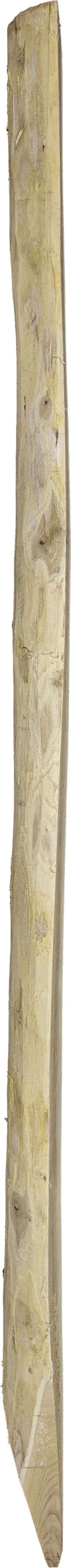 Produktbild: Ako Robinienpfosten 200 cm, Ø 13 – 15 cm, halbrund, 4-fach gespitzt, gefast, Streckenpfahl, 1 St. 442427